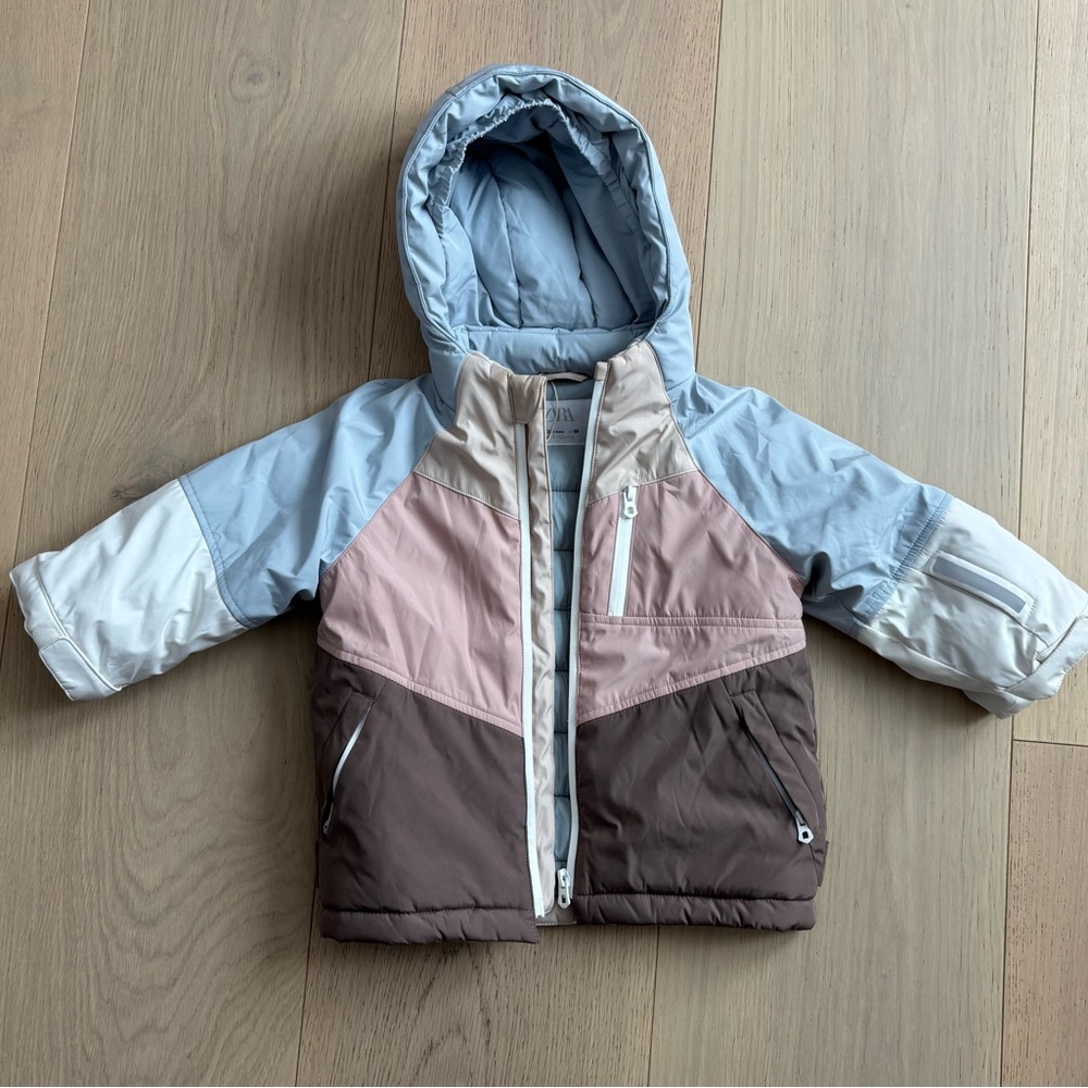 Zara kids ski jacket. Size 2-3 worn twice